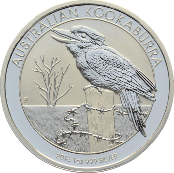 Australien 1 Dollar 2016 Kookaburra - 1 Unze Feinsilber